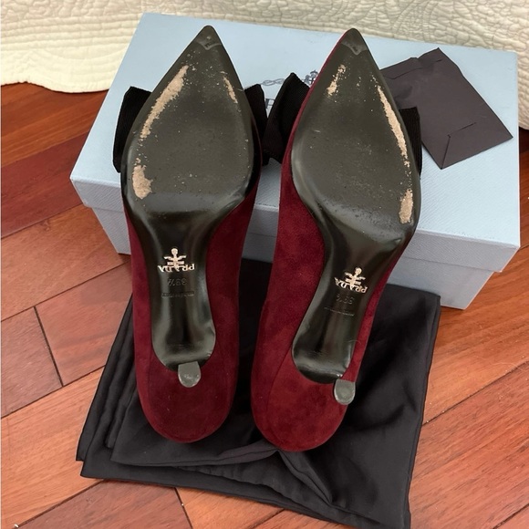 Prada Velvet Ribbon Kitten Heels 39.5 9 - Picture 5 of 5